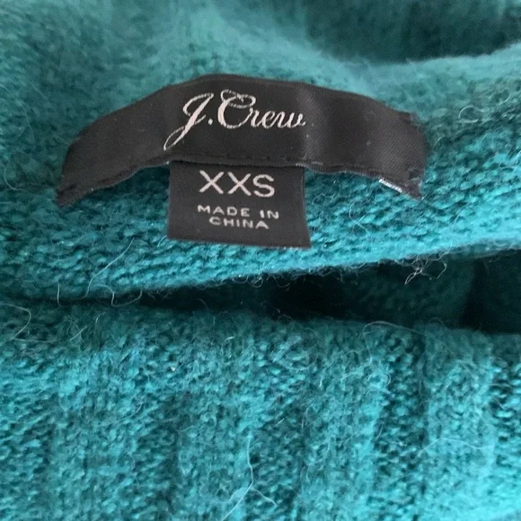 J. Crew green mockneck sweater - Picture 4 of 5